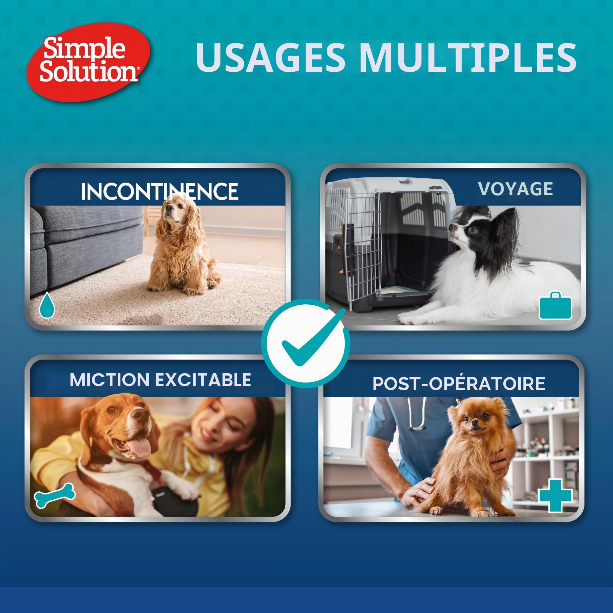 Simple Solution Couche Lavable Pour Chien - Taille Petite