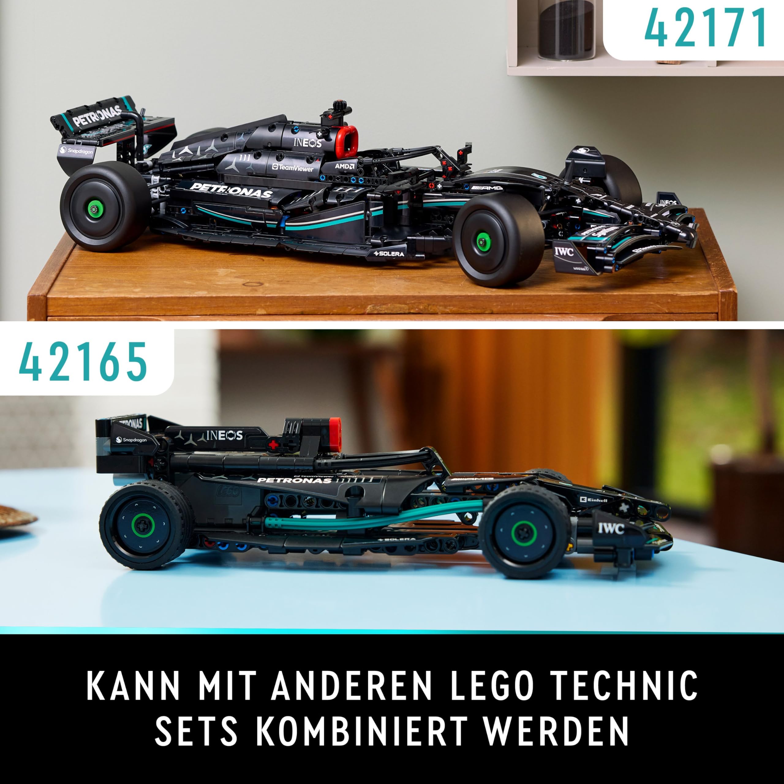 LEGO Technic Mercedes-AMG F1 W14 E Performance Rennwagen Modellbausatz Ansicht 6