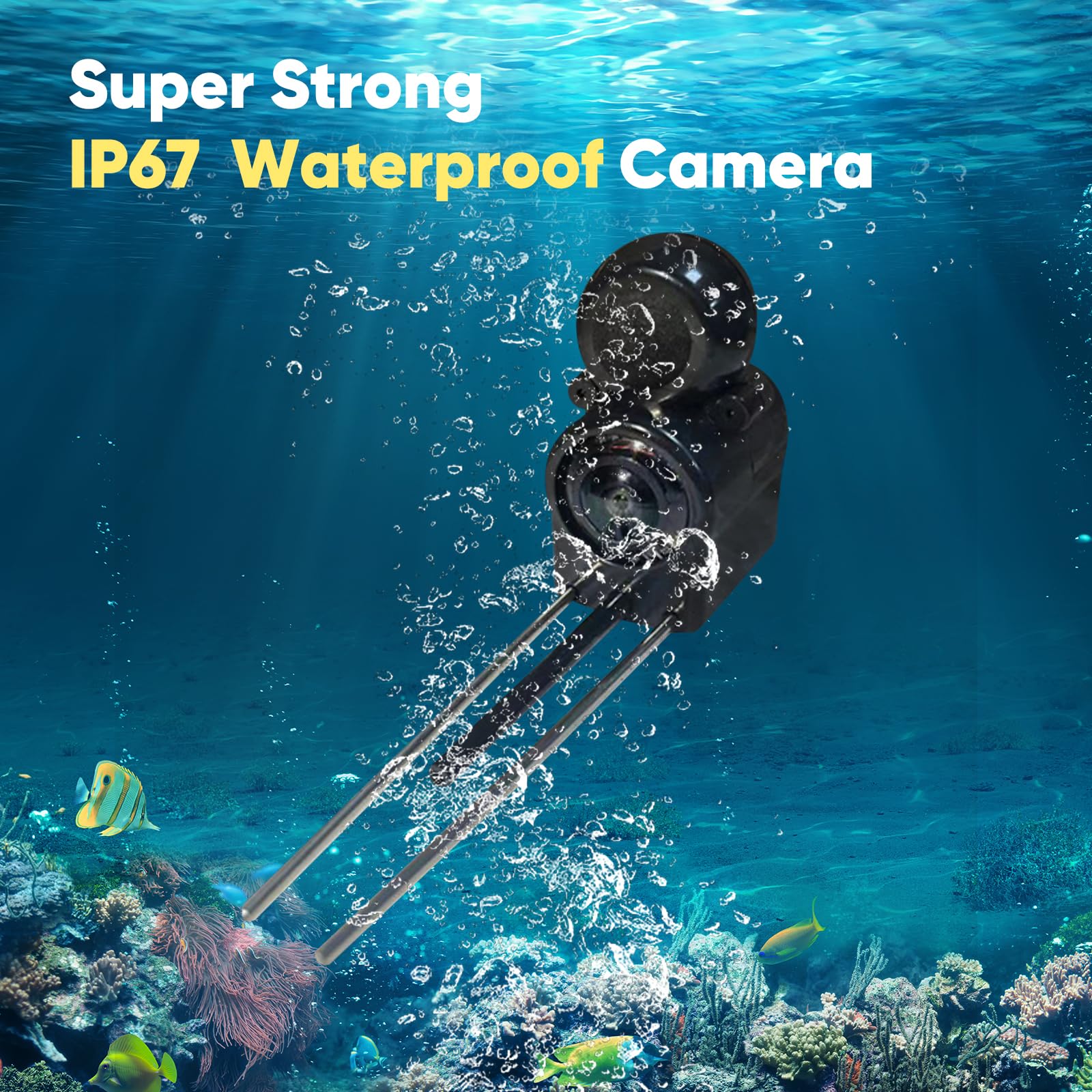 Fischfinder, Unterwasserkamera Angeln mit 4.3 Zoll IPS Display, 220° Weitwinkel Nachtsicht und 30m Kabel, IP67 Wasserdicht Fishfinder, HD-Kamera für Alle Gewässer Angelkamera für Angler und Abenteurer