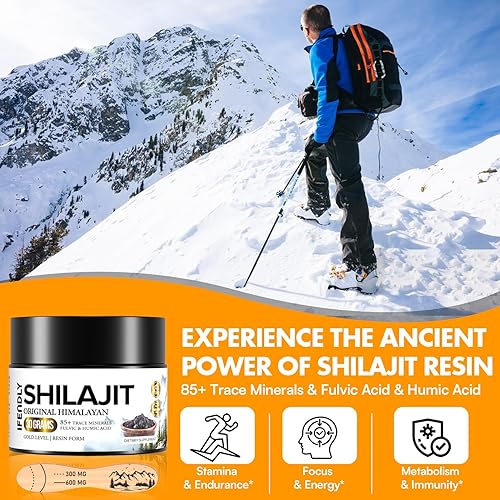 Miniatura 6 de Resina Shilajit, Shilajit para hombres y mujeres, Shilajit Pure Himalayan Organic  600 mg de potencia de grado oro, con más de 85 minerales traza,