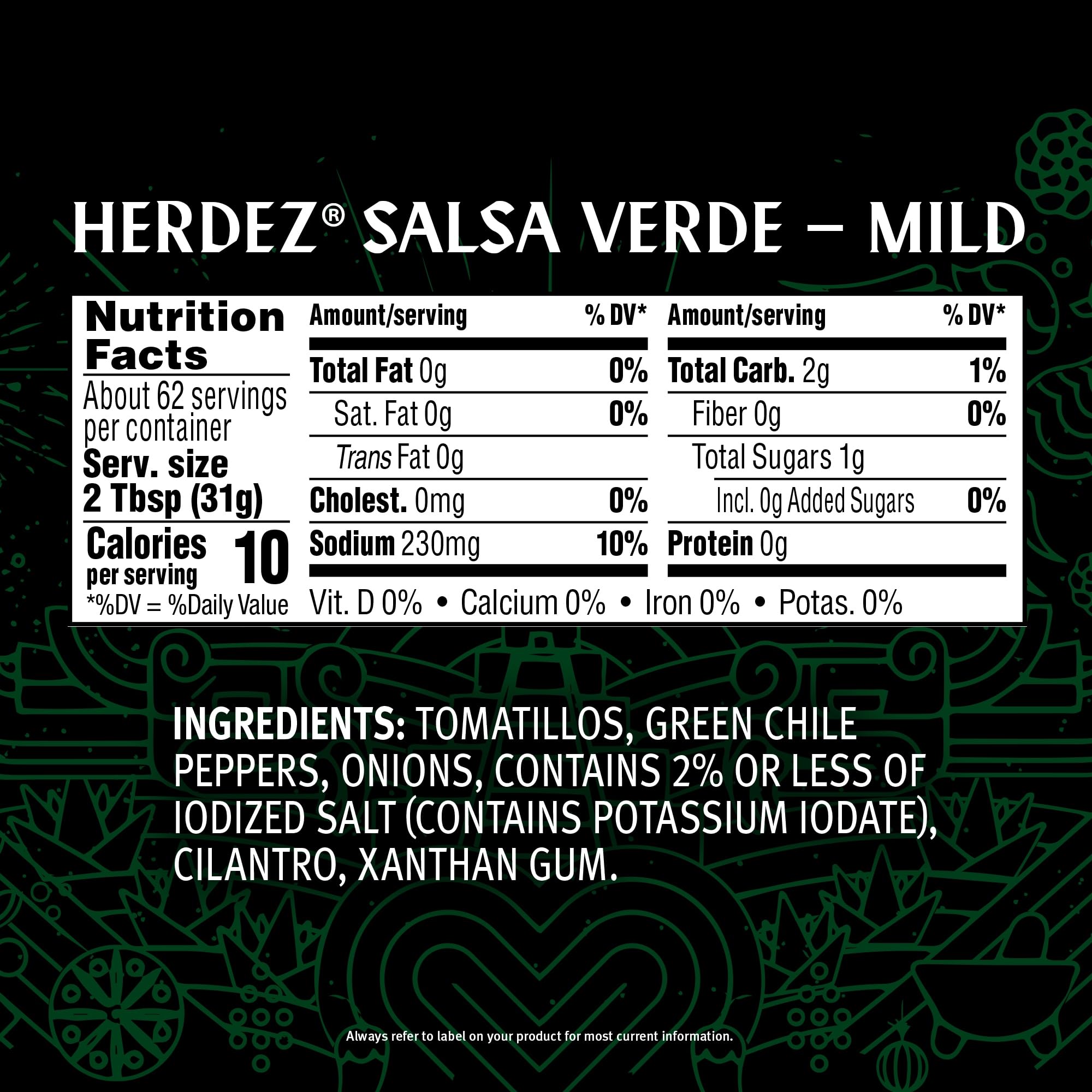 Herdez Salsa Verde - 68 Oz(4.25lb Jug) by Herdez