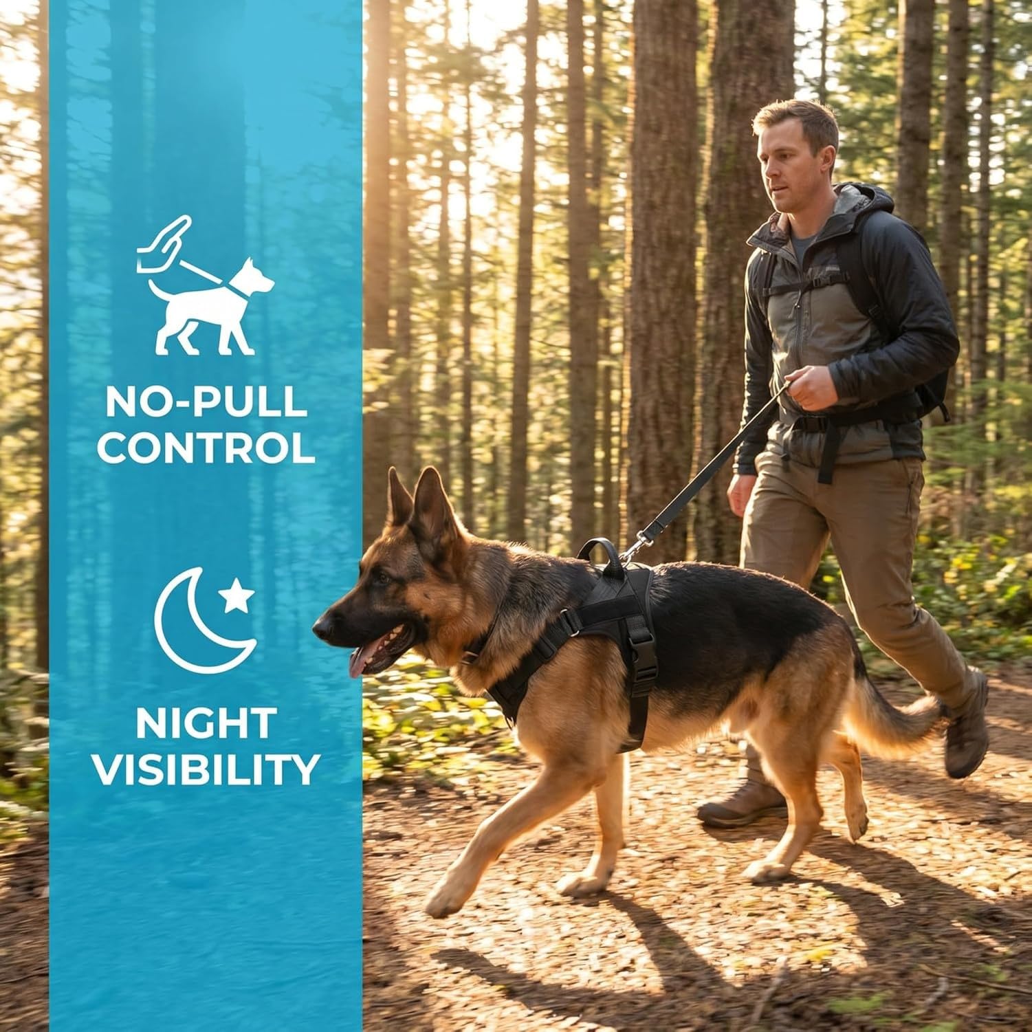 Guinzaglio per Cani Anti Tiro Regolabile Pettorina Gilet Riflettente in Nylon con Maniglia Facile per Controllo Comodo libertà Stretto per Cani Medi Piccoli e G, # B, XL