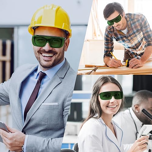 Miniatura 3 de MEIGIX Gafas de seguridad láser sobre gafas, IPL 200nm-2000nm gafas de protección ocular para soldadura láser depilación grabado