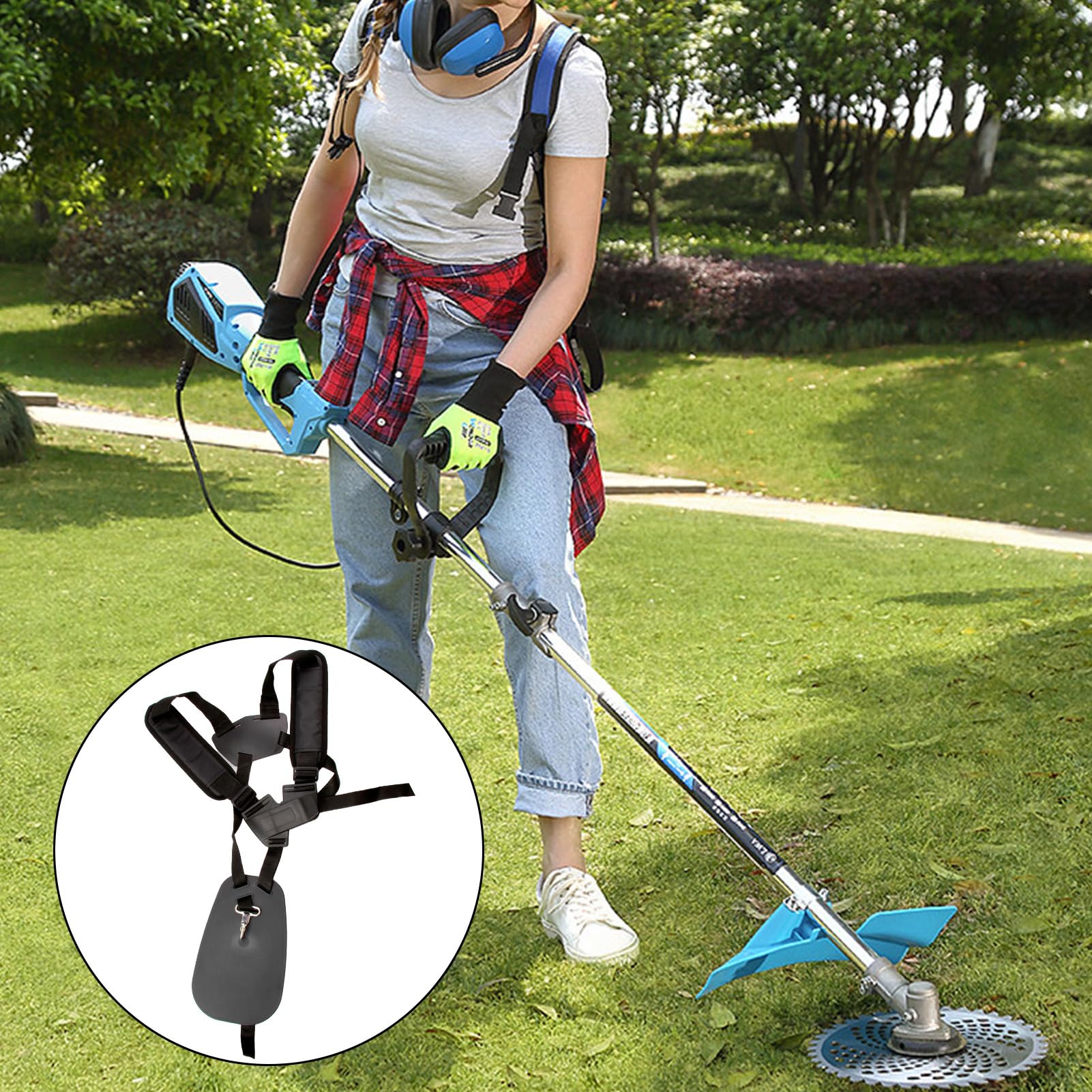 TONDEUSE Sangle D'Épaule Pour Tondeuse À Gazon Ceinture Rembourrée