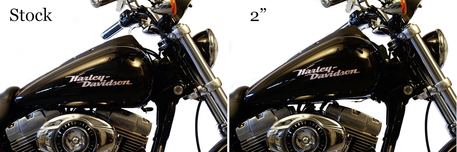 USA MADE Custom Gas Tank Lift Kit 1.5 inch, Fits ALL 1995-2009 Harley Dyna Models Incl. FXD, FXDL, FXDB, FXDWG, FXDF, etc.