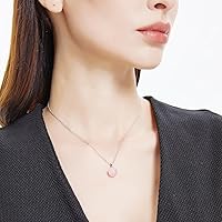 Vista 77 de Natural Jade Necklace for Women Sterling Silver Adjustable Handmade Green Jade Pendant Necklaces Healing Crystal Necklace Good Luck Gift for Her