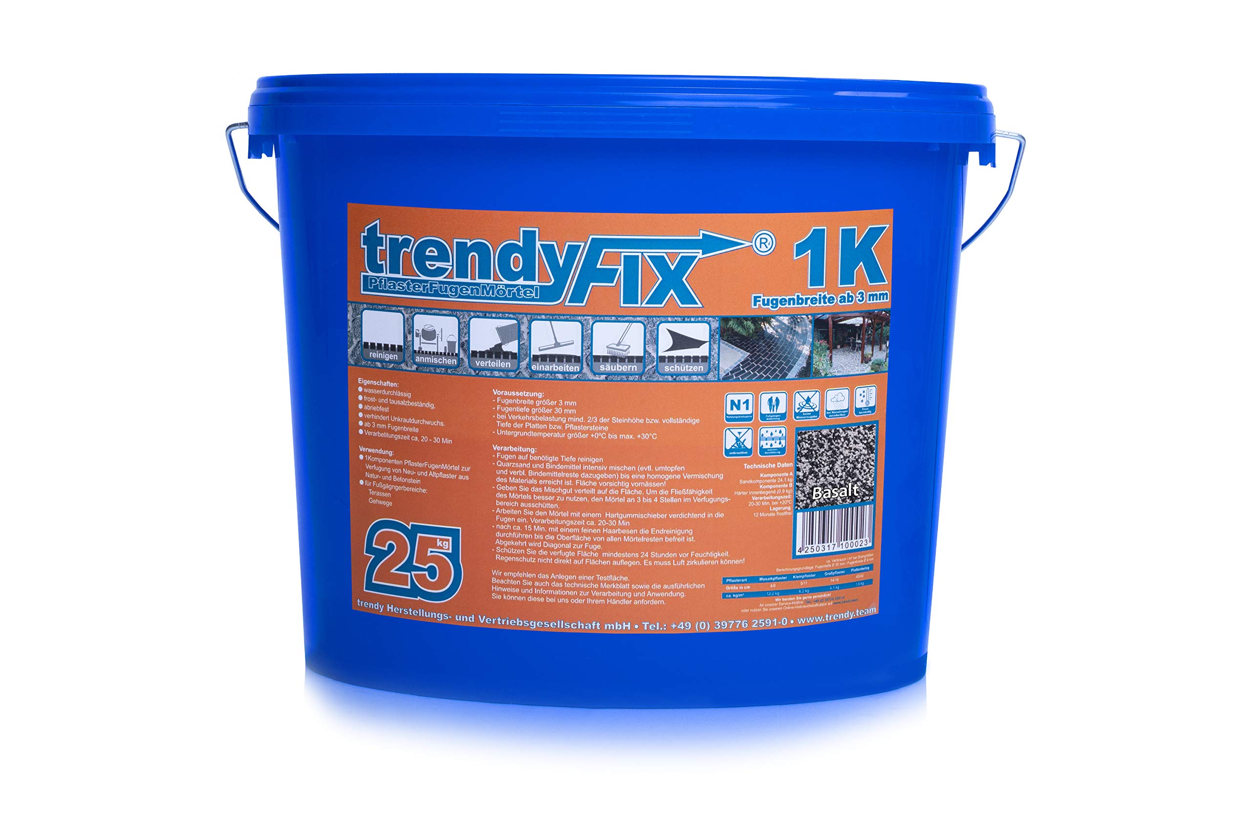 1 K tiritas Juntas Mortero para juntas unkrautfreie trendyfix – 25 Kg (Natural)