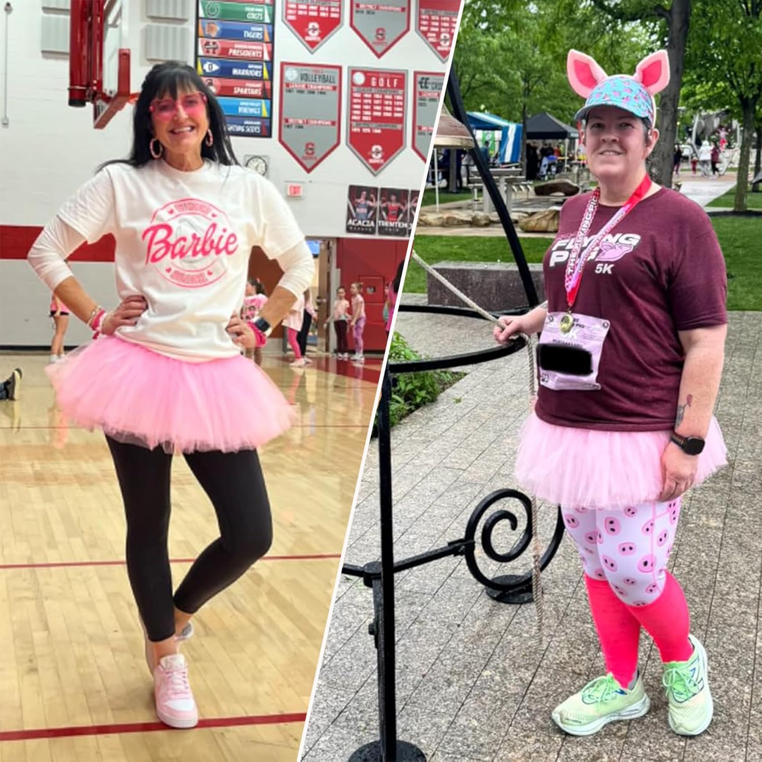 Tutu for Women Adults - 5-Layer Tulle Skirts 80s Outfit for Women - Puffy Adult Tutus - Halloween Costumes Skirt - Image 4