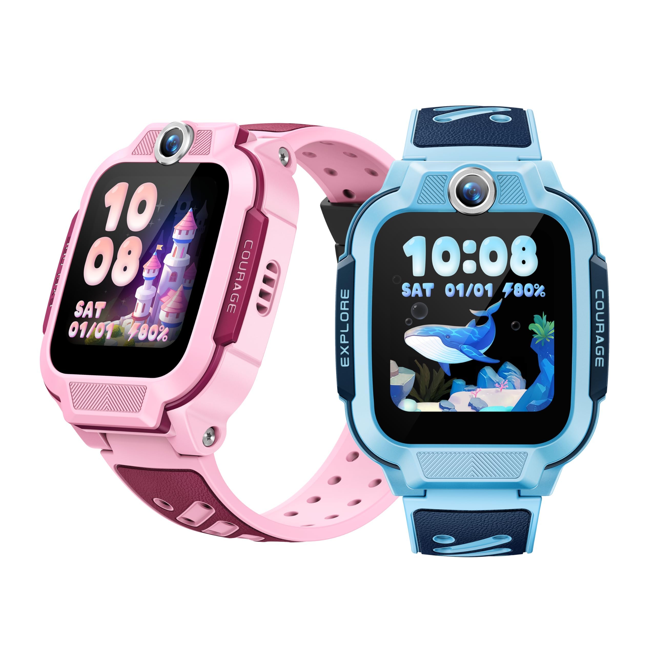 imoo Z3 Montre Connectée Enfant, Appels Vidéo, GPS, SIM, SOS, IPX8, Bleu | Appels Vidéo HD, VoLTE, Chat, GPS traceur, Compatible SIM, Appel SOS, Étanche IPX8, Caméra, Mode École, Système Sécurisé