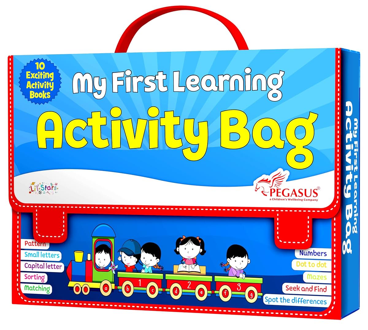 children's activity books displayed together