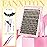 FANXITON Lash Clusters Kit Wispy Clusters Eyelash Extensions Natural Lash Extension Kit 168 Pcs 10-18mm Individual Lashes Thin Band Cluster Lashes with Waterproof Lash Bond and Seal Tweezers