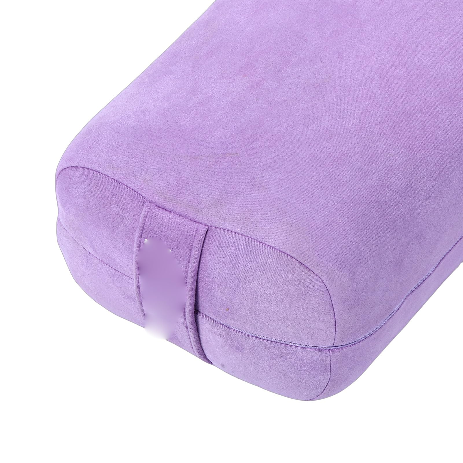 CHICIRIS Wałek do Jogi, Poduszka do Medytacji Wspierająca Wygodna Poduszka Podłogowa Prostokątna Gąbka Łatwy Uchwyt Przenoszenia Zmywalny Pokrowiec (PURPLE)