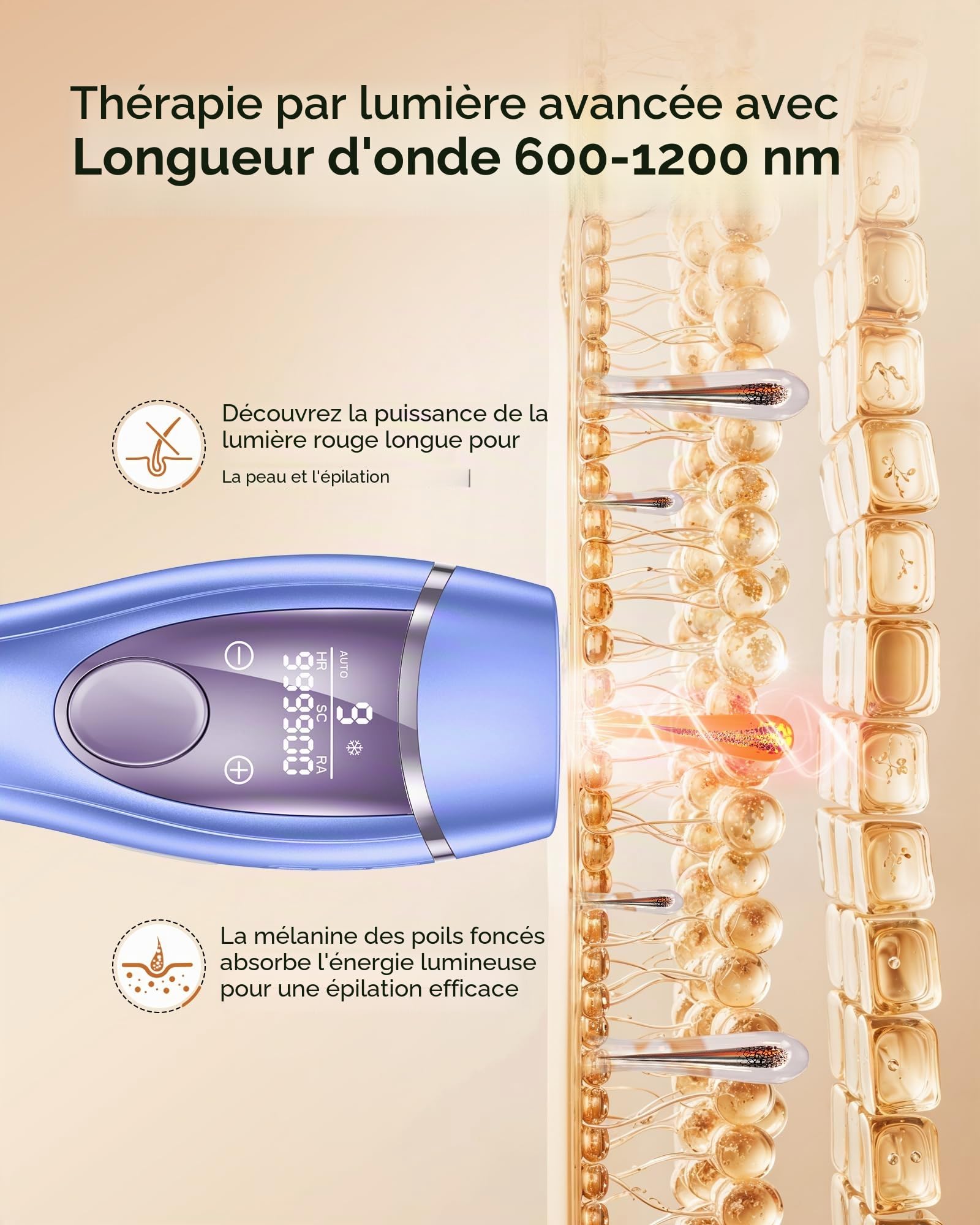bleu épilation laser