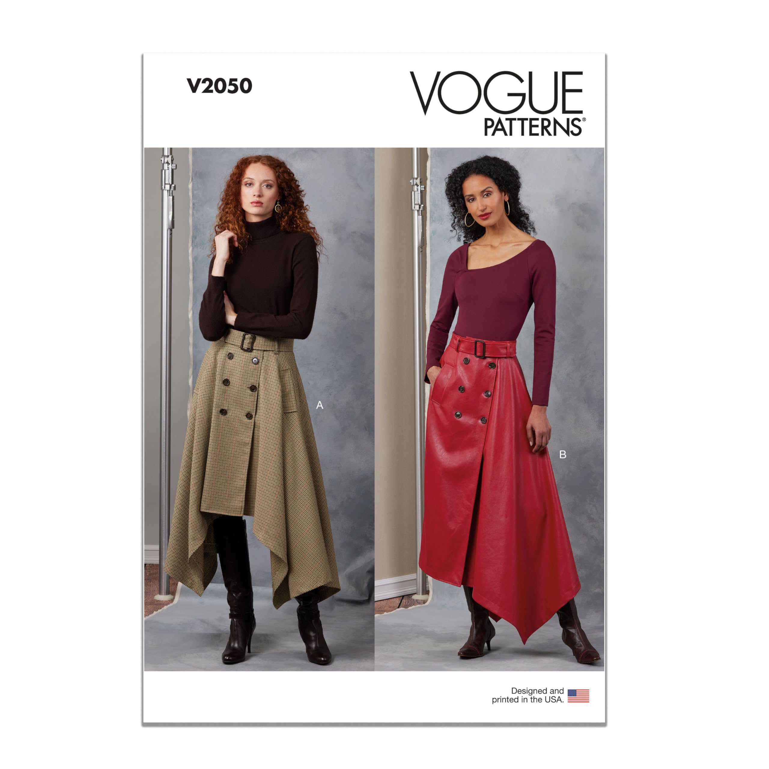 Vogue Patterns Paper Pattern V2050Y5 Misses' Skirts and Belt Y5 (18-20-22-24-26)