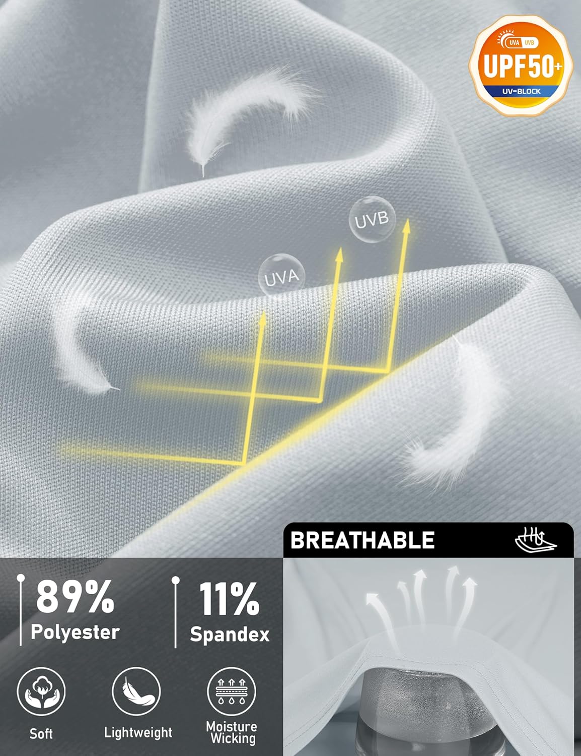 TACVASEN Men's Sleeveless Shirts Quick Dry Tank Tops for Men Sun Protection UPF 50+ Athletic Gym Workout Muscle Shirts - Image 5