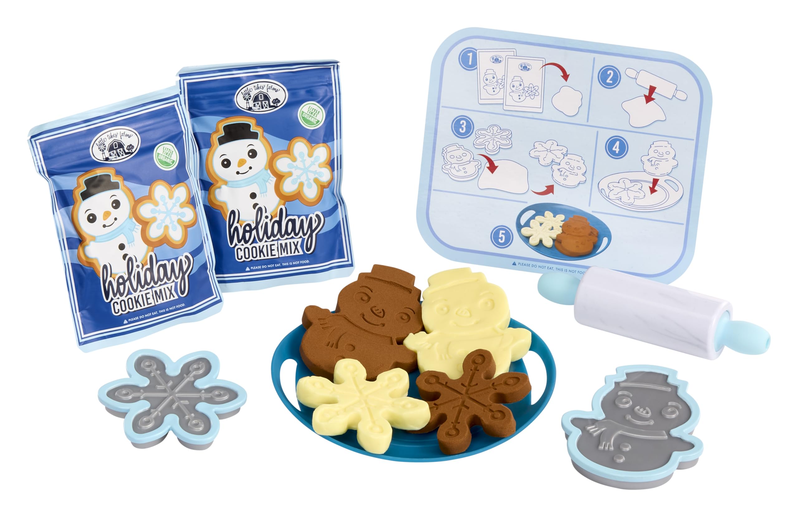 Amazon.com: Little Tikes Creative Chefs Holiday Cookies Kit with 6