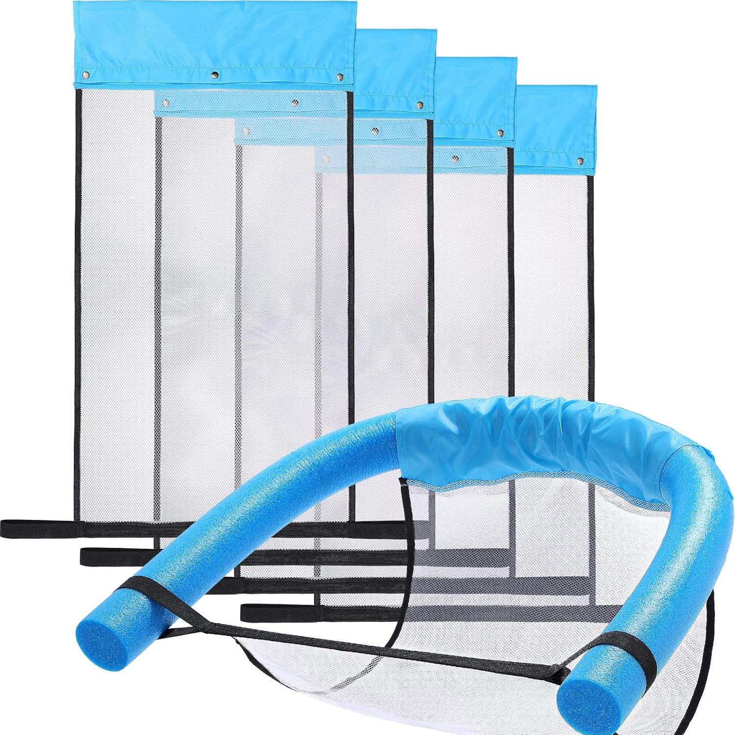 Mesh Floating Pool Chair Upgraded Larger Mesh Port Design Adjustable U