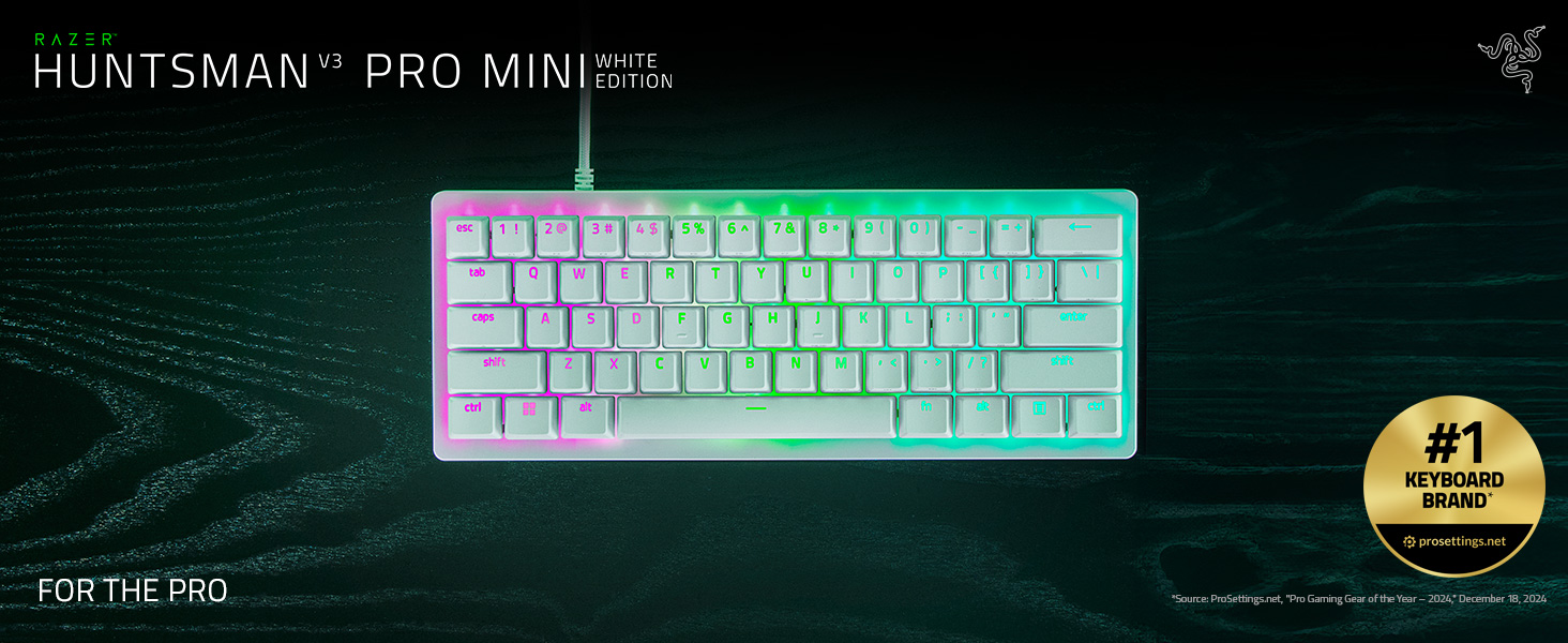 razer huntsman v3 pro mini US配列　白 RAZER Razor HuntSman V3 Pro Tenkeyless JP (White Edition