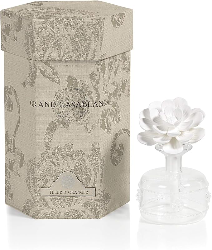 Zodax Mini Grand Casablanca Porcelain Diffuser Fleur d' Oranger