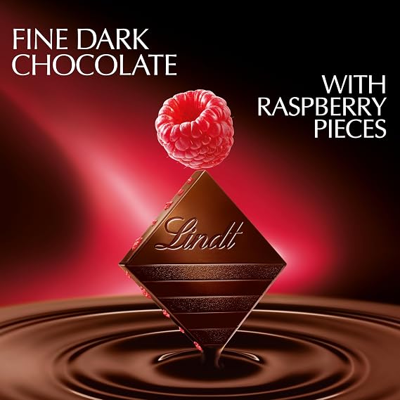 Lindt EXCELLENCE Raspberry Dark Chocolate Candy Bar, 3.5 oz. Bar