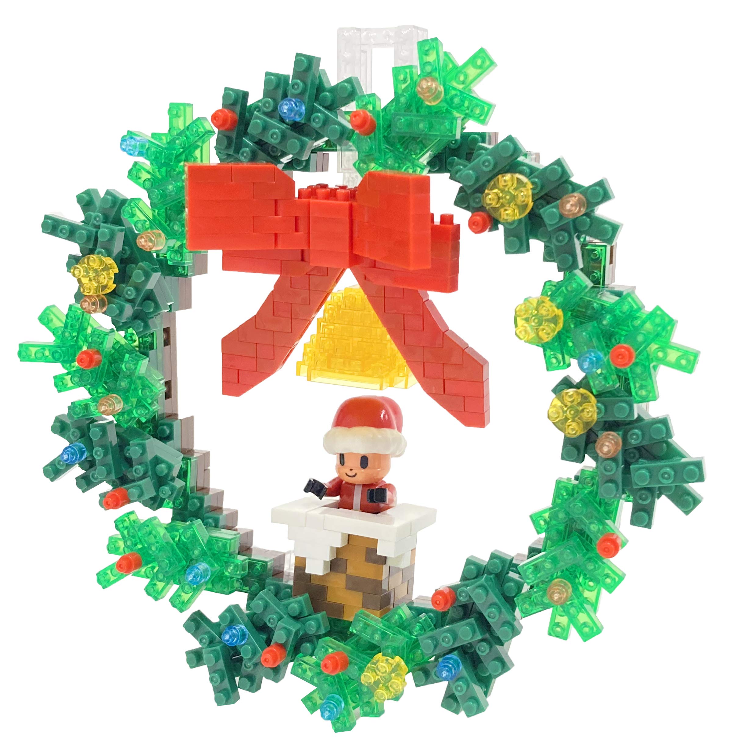 nanoblock - Holiday - Christmas Wreath, Sights to See Series Building Kit