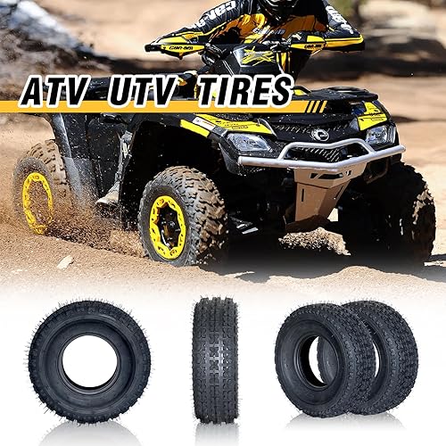 Miniatura 7 de MOTORHOT 19x7.00-8 ATV UTV neumáticos delanteros de 4 capas 19x7x8 deportivos todo terreno sin cámara Juego de 2