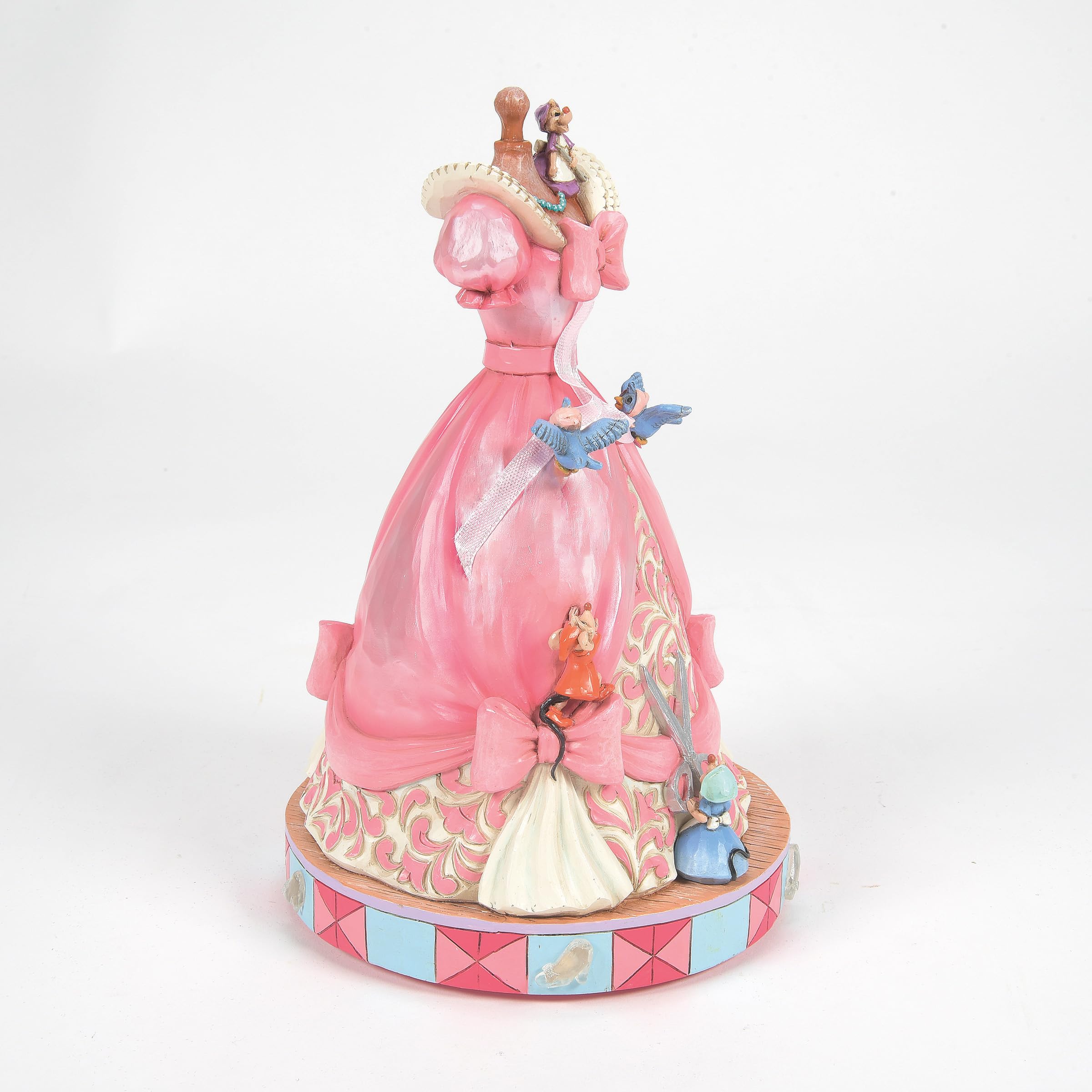 Figurina Musicale Cenerentola con vestito rosa Collezione Disney Traditions