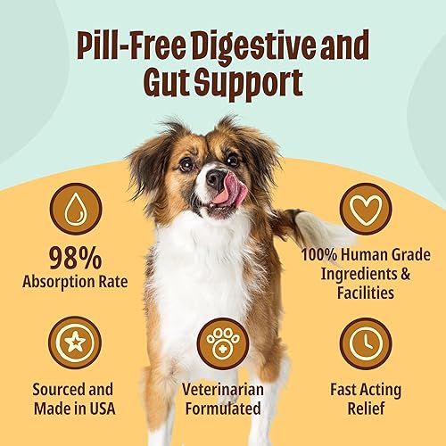 Miniatura 3 de Licks Pill Free Digestión del perro - Salud intestinal del perro y alivio de gases - Alivio de la hinchazón y suplemento de digestión para perros -