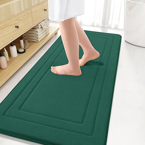 Miniatura 104 de Arotive Tapete de baño de espuma viscoelástica de 30 x 20 pulgadas, ultra suave y absorbente, lavable a máquina, cómodo tapete de baño para suelo