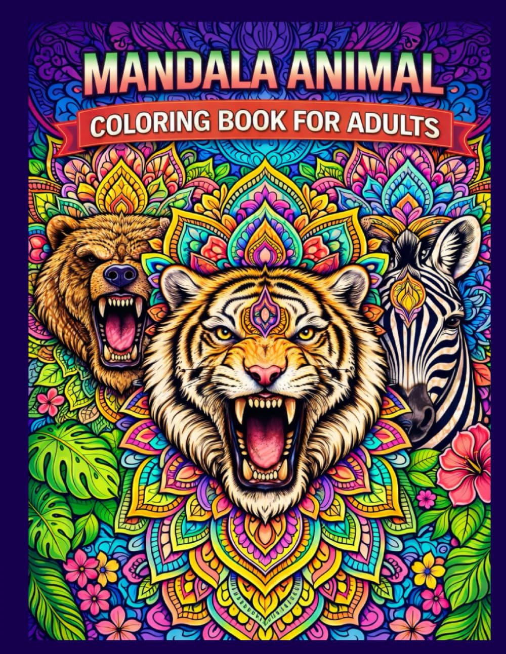 Mandala Animals -Colouring Books for Adults