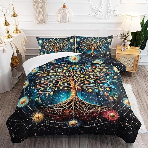 Miniatura 8 de AILONEN Juego de edredón de fútbol para dormitorio de niños adolescentes, juego de ropa de cama con temática de baloncesto, tamaño matrimonial,