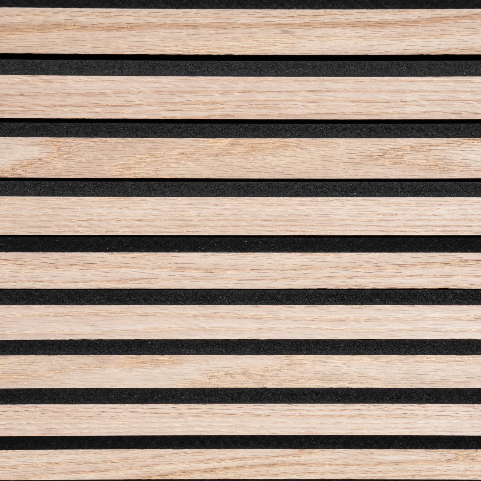 KARAT Panneaux muraux en MDF - Panneau Mural avec placage en Bois et Feutre - Tasseau Mural Décoration pour intérieur - Isolation sonore pour Bureau Maison - Chêne blanc118x60 cm