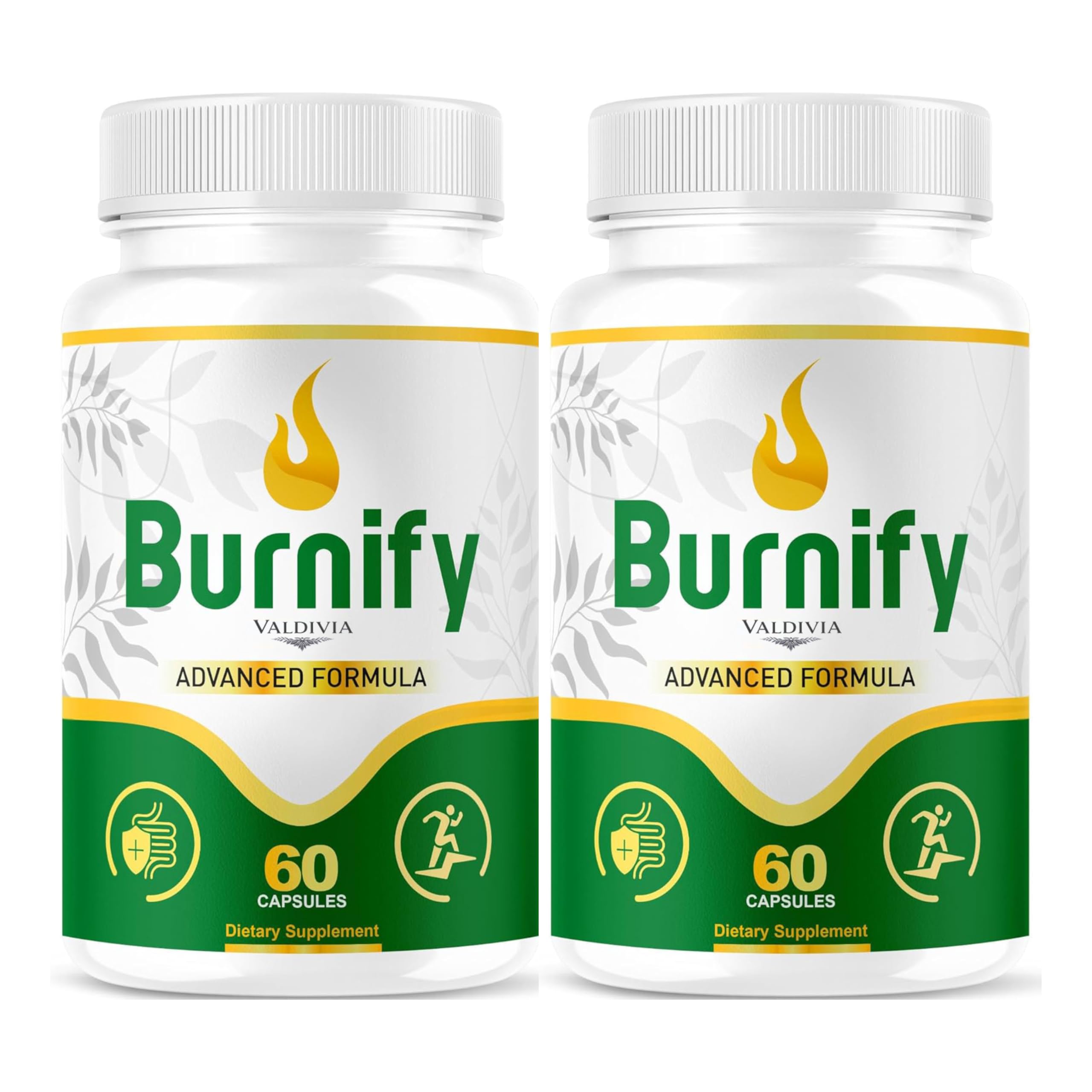 (2 Pack) Burnify Capsules - Official Burnify Premium Advanced Formula Capsulas Natural Ingredients Multivitamin Supplement Support Pastillas for Health Overall & Wellness, 120 Capsules for 2 Months