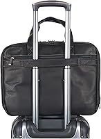 Vista 7 de Kenneth Cole REACTION ‘Out of the Bag' Manhattan Colombian Leather 15.6" Laptop Briefcase Travel Business Case Bag Black