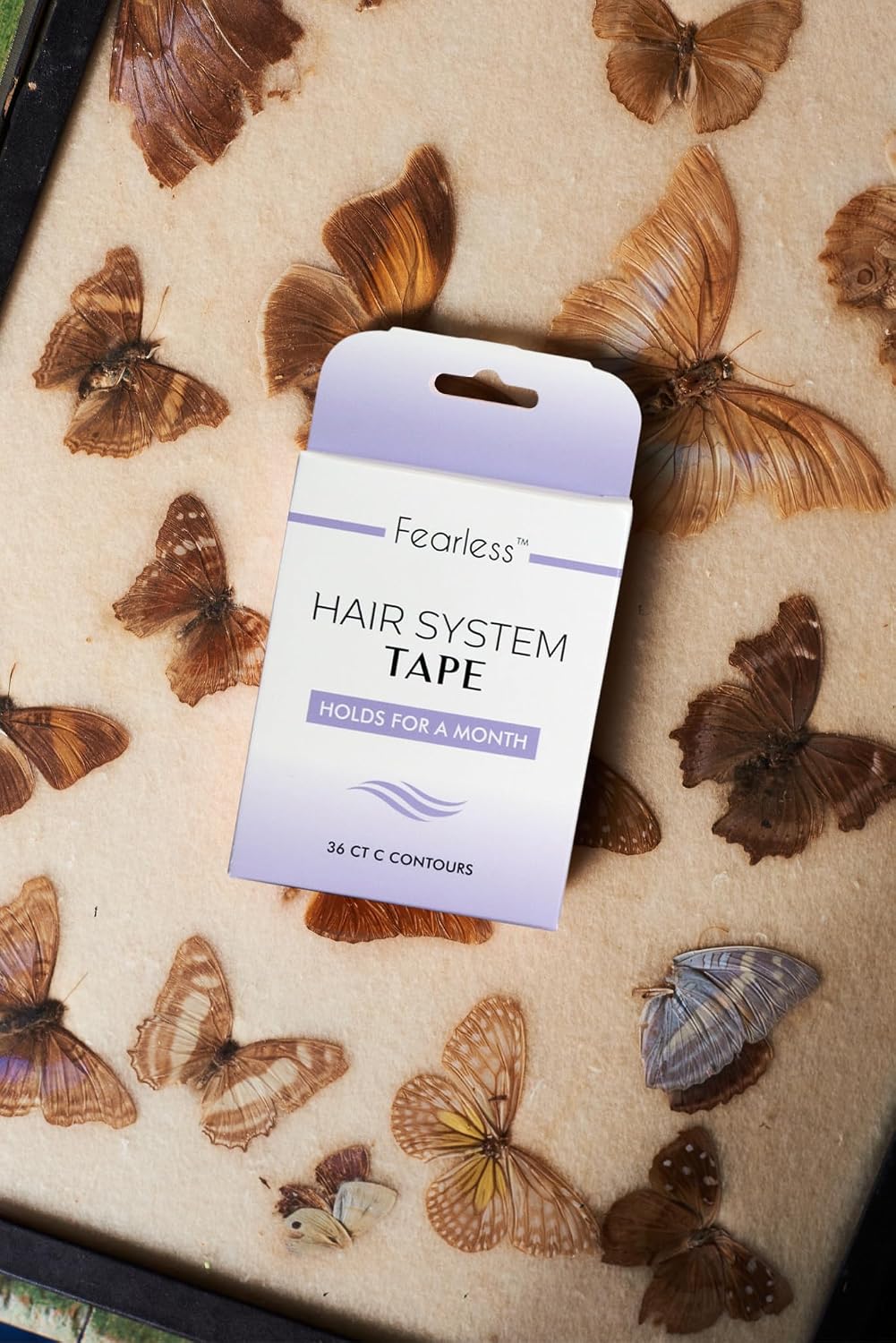 Fearless Tape Double Sided Hair System Tape, 36 Strips | 36 pre-cut clear strips for hair systems, toupees, and hairpieces
