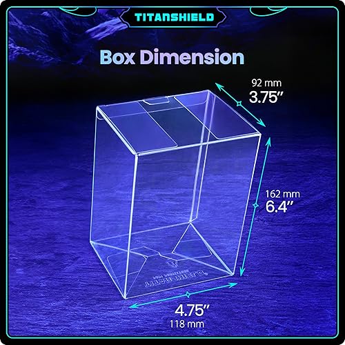 Miniatura 6 de TitanShield Funda protectora de platino de 0.020 in resistente a los rayos UV y a los arañazos, compatible con Funko, figuras de vinilo de 4