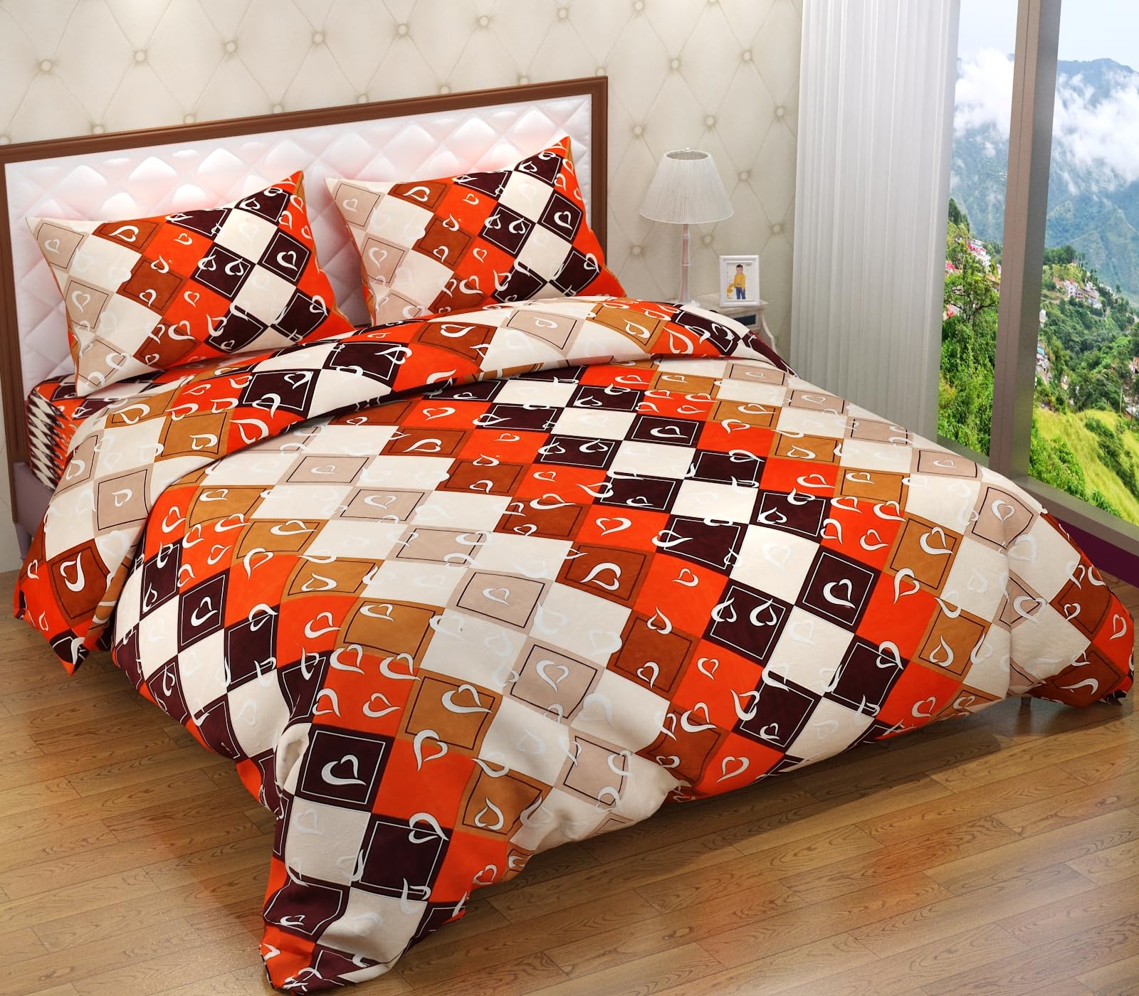 Soniasaa® Prime Collection 291 TC Cotton-Blend Fabric Double Sized(90x90) Inch 1 Bedsheet with 2 Pillow Covers - Double Bedsheet for Double Bed Soft-Touch Skin Friendly (B0CRYJL3LC) Amazon Price History, Amazon Price Tracker