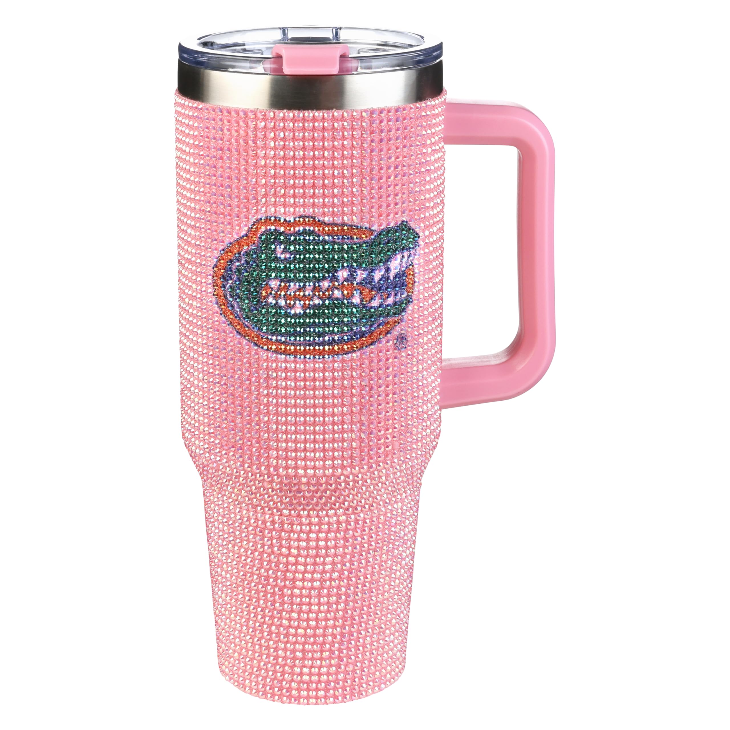 The Memory Company Officially Licensed NCAA - University of Florida 40oz Pink Bling Game Day Tumbler