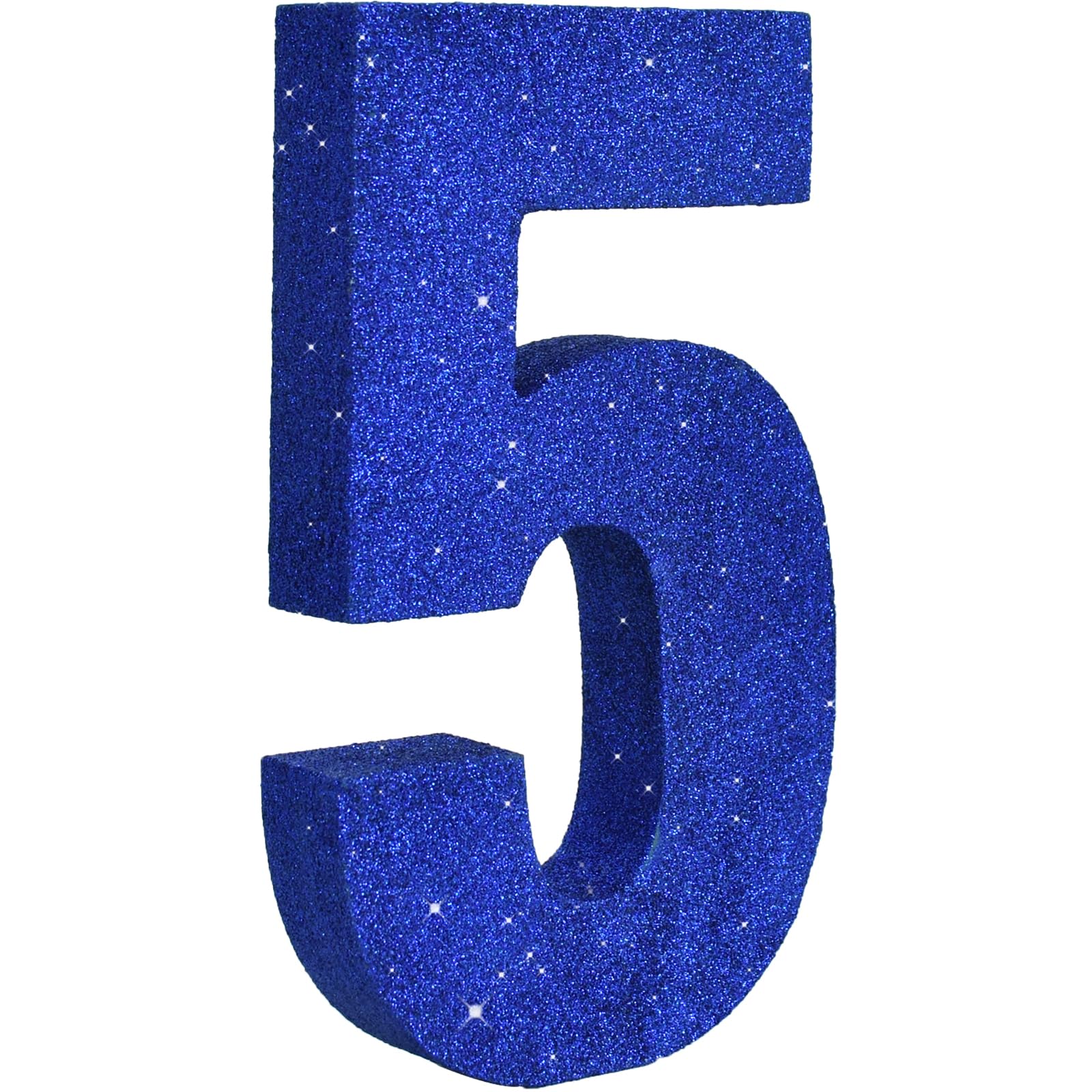 Chiffre 5 bleu à paillettes TONIFUL : la solution pour une table d'anniversaire réussie - 7