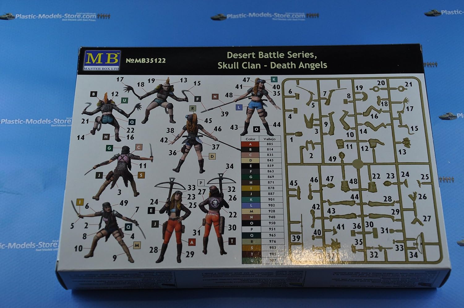 Master Box Figures Desert Battle Series, Skull Clan - Death Angels 1/35 35122
