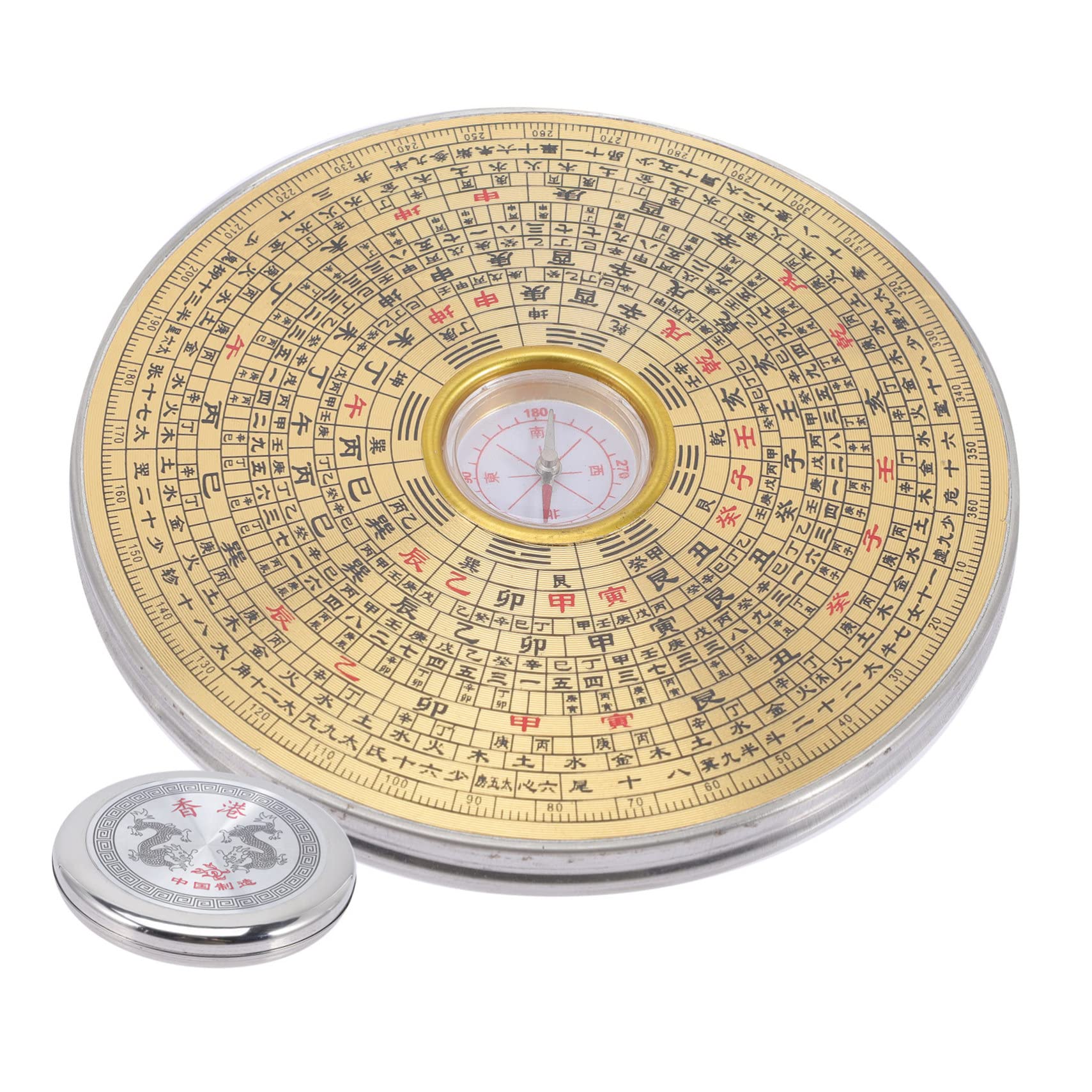 BESPORTBLE Bussola Tavolo Da Campeggio Ornamenti Insoliti Per La Casa Compass Da Campeggio All'aperto Meridiana Tascabile Golden Acciaio Inossidabile