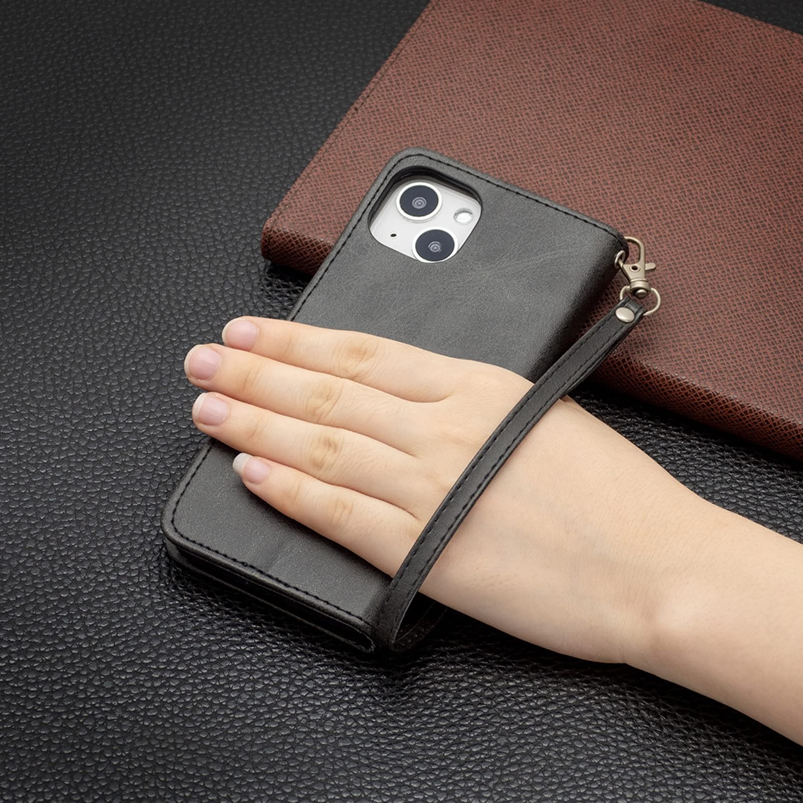 Cover custodia portafoglio libro in pelle per Iphone 6 7 8 13 14