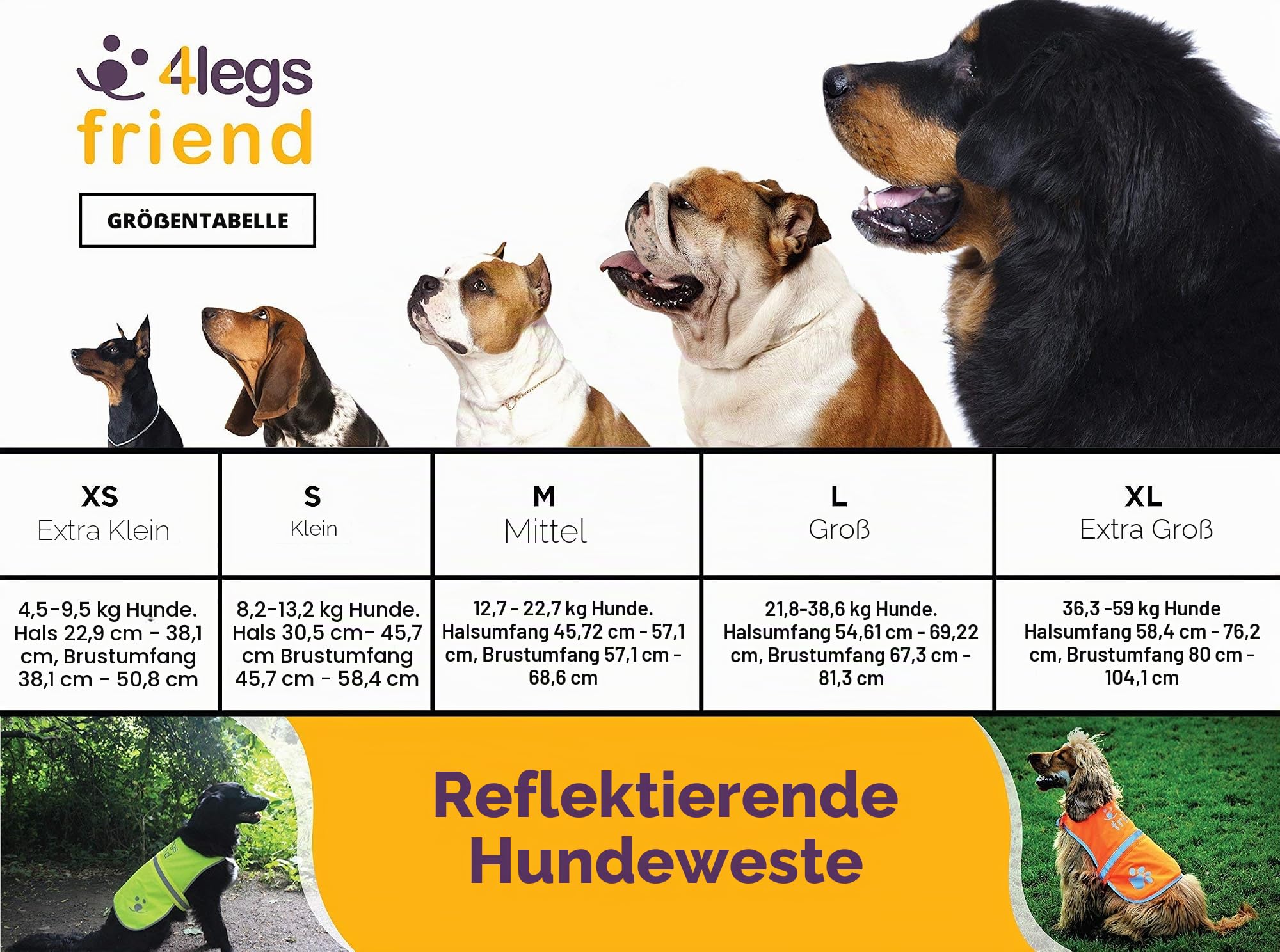 Reflektierender, Leichter Fleece-Mantel mit Loch für die Leine, 5 Größen – hohe Sichtbarkeit für Aktivitäten im Freien bei Tag und Nacht, hält Ihren Hund sichtbar, sicher vor Autos und Jagdunfällen