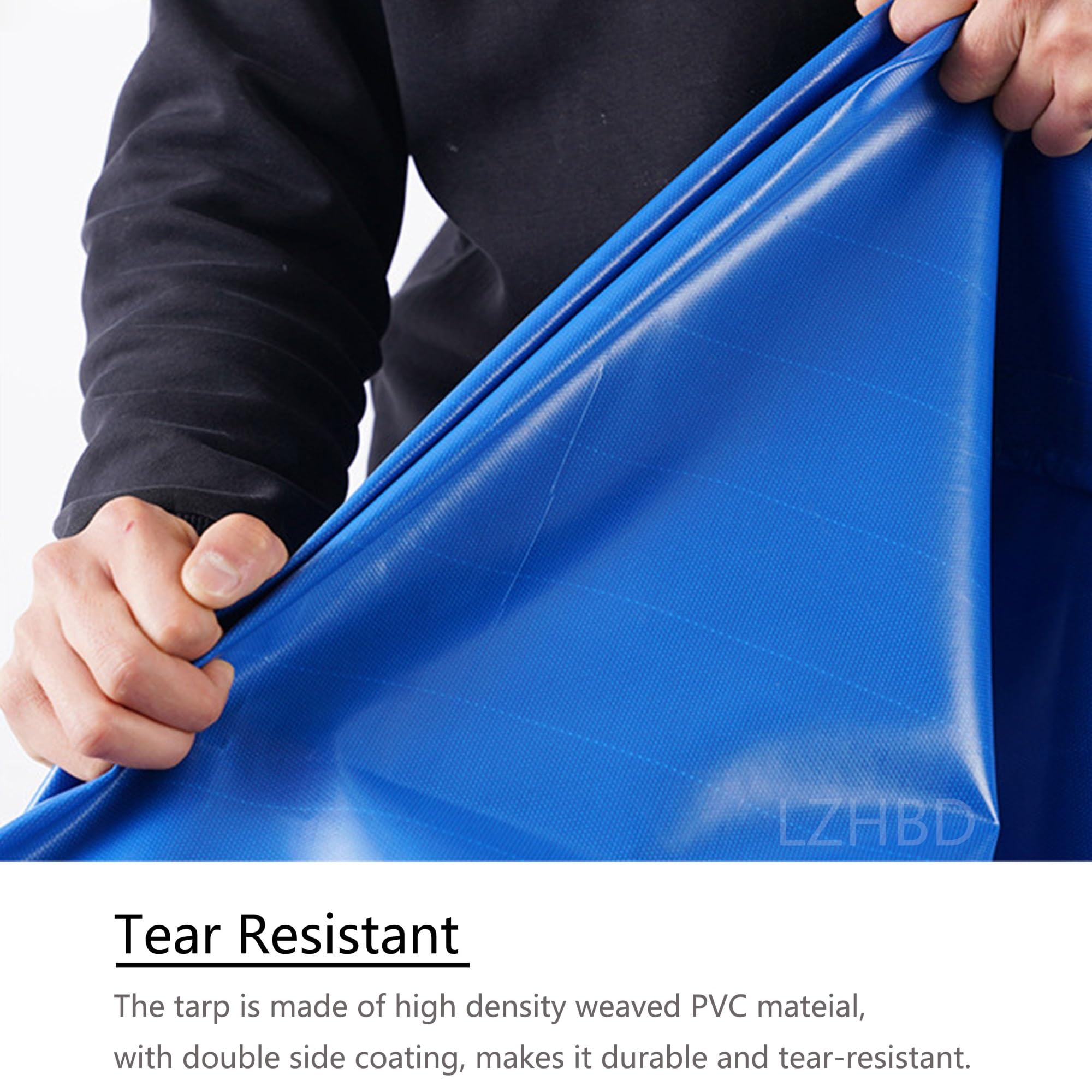 Canvas Tarps Beach Shade 1x11.5 M 500g/m² Heavy Duty Camping Tent Tarpaulin Shelter Boat Cover For Outdoor Travel Garden Car Camp Hiking, High Density - View #2