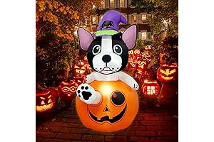 4 Ft Inflatable French Bulldog Halloween Decoration