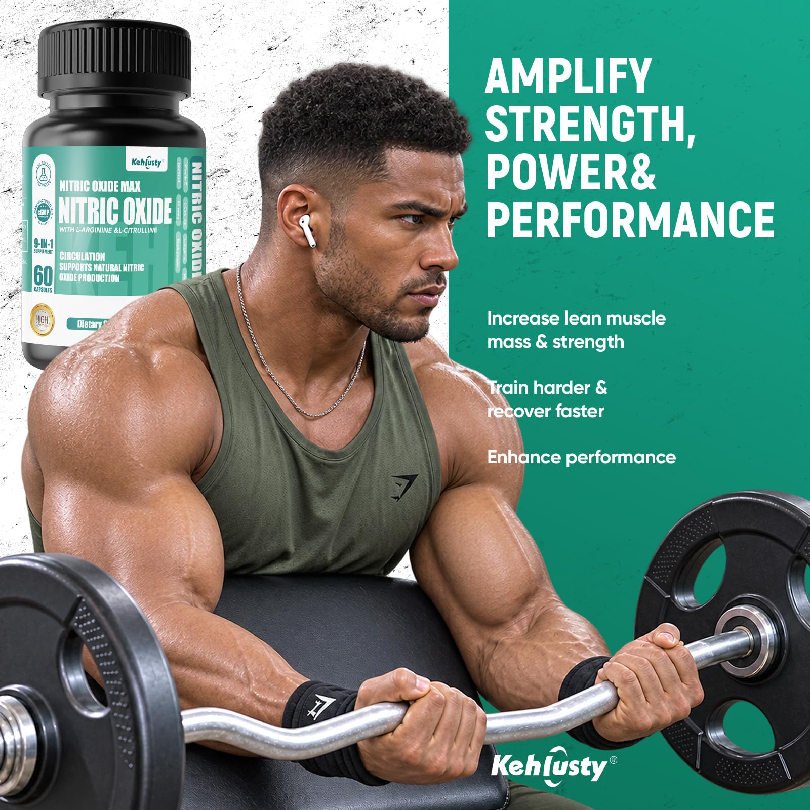 Nitric Oxide Booster Supplements for Men, 60 capsuals — Amazon image 4