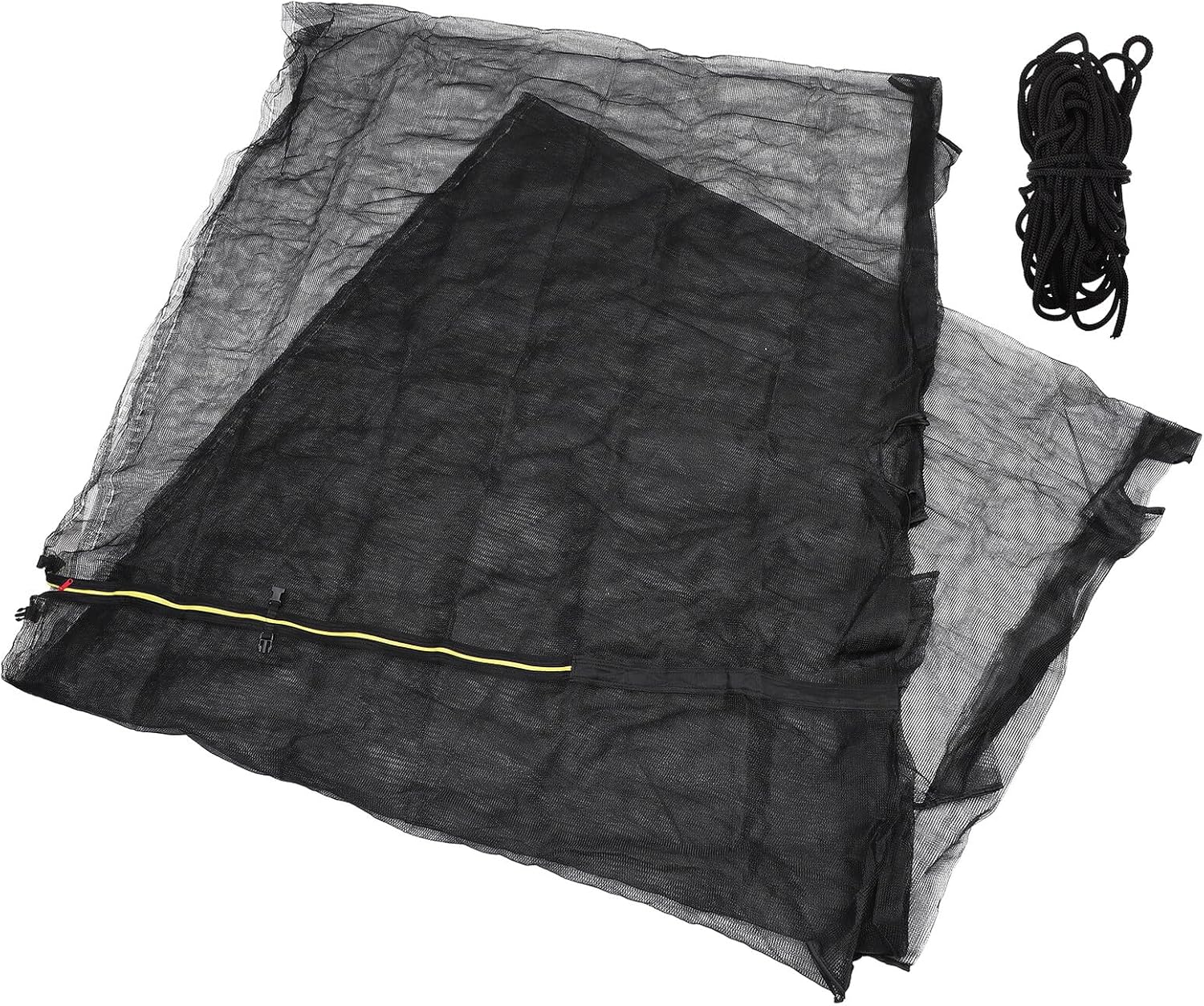 Zerodeko Trampoline Protective Net Replacement Safety Enclosure Netting for Jumping Bed Anti-Fall Fence Compatible Pole Frames Quick Install Weather-Resistant Safety Barrier