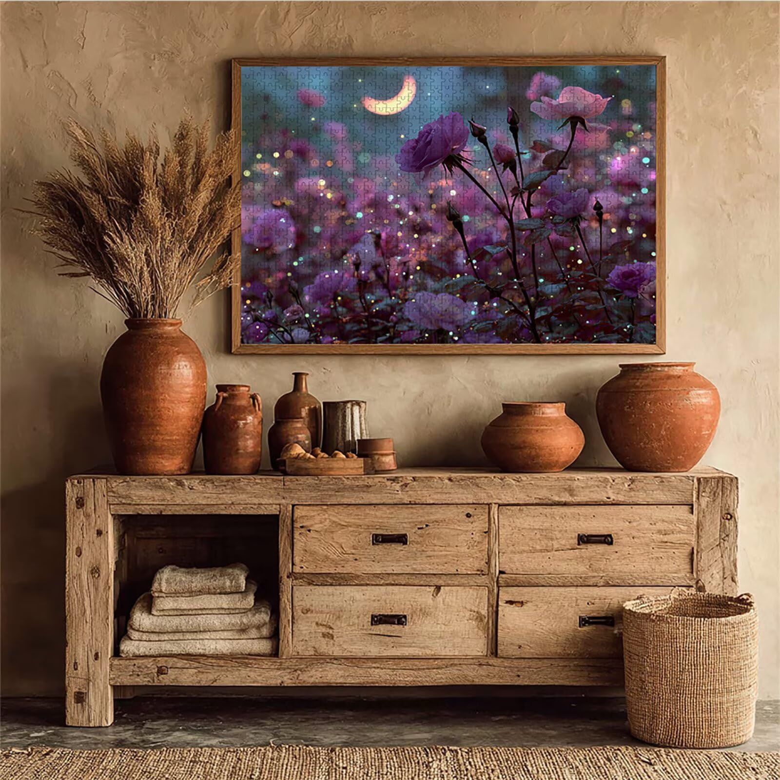 Księżyc Puzzle 5000 sztuk dla dorosłych, drewniane puzzle z pudełkiem 156 x 105 cm, pomysł na prezent dla mężczyzn i kobiet, zabawne gry rodzinne, gry wyzwania, wykwintne opakowanie na prezent
