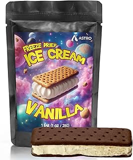 Astro Freeze Dried Ice Cream, Ice Cream That Does Not Melt, 1 oz Bar (Vanilla Ice Cream)