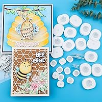 Vista 13 de CYFUN DESIGN Juego de 30 piezas de acción tambaleantes autoadhesivos, mini resortes tambaleantes para añadir movimiento a tus tarjetas interactivas